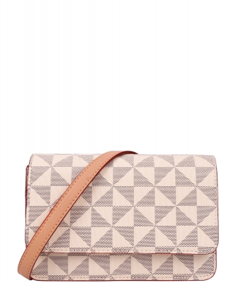 Fashion Monogram Crossbody Bag 007-8518 TAUPE